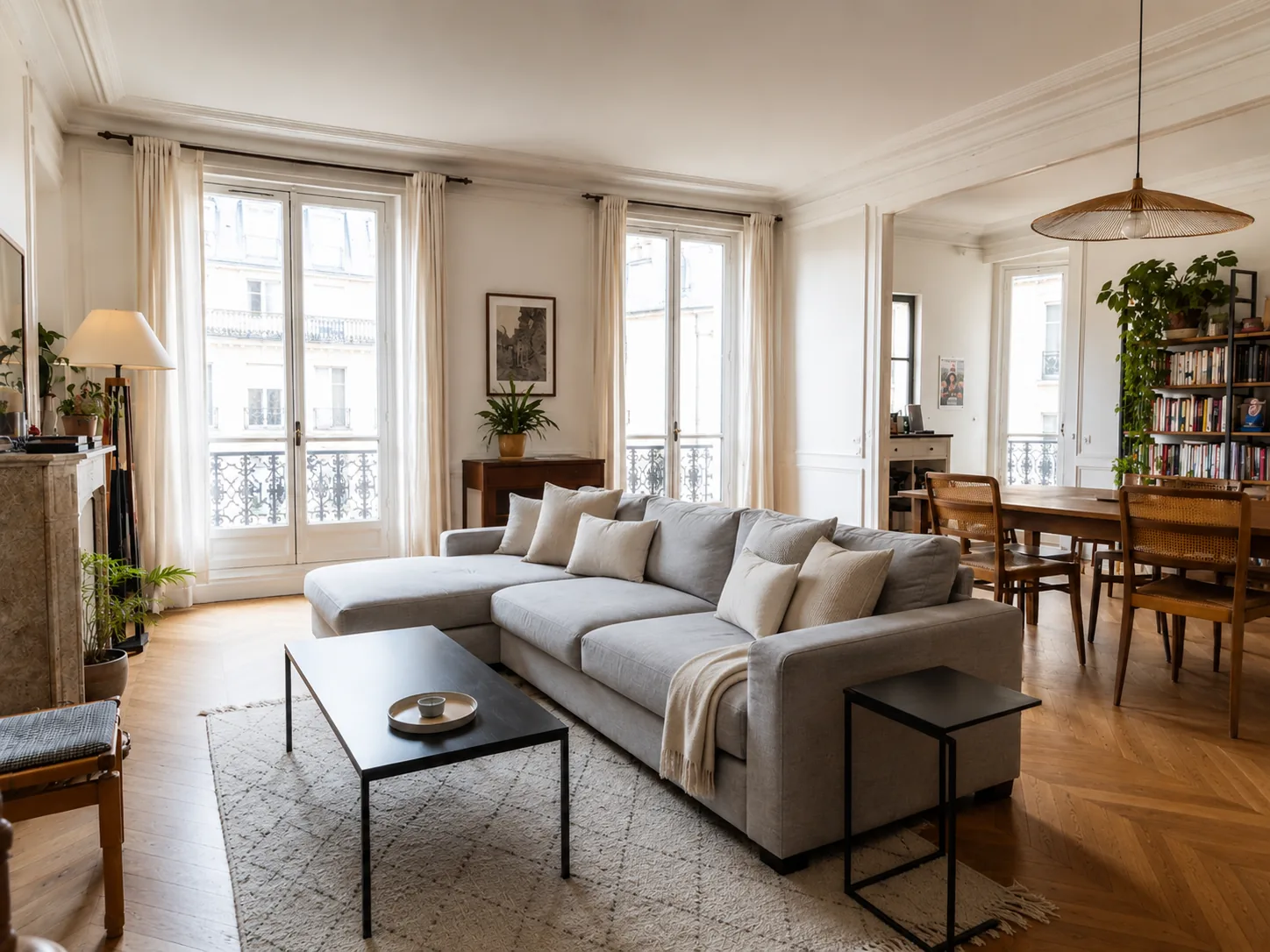 État des lieux au retour — Paris 2e, T3 68 m²